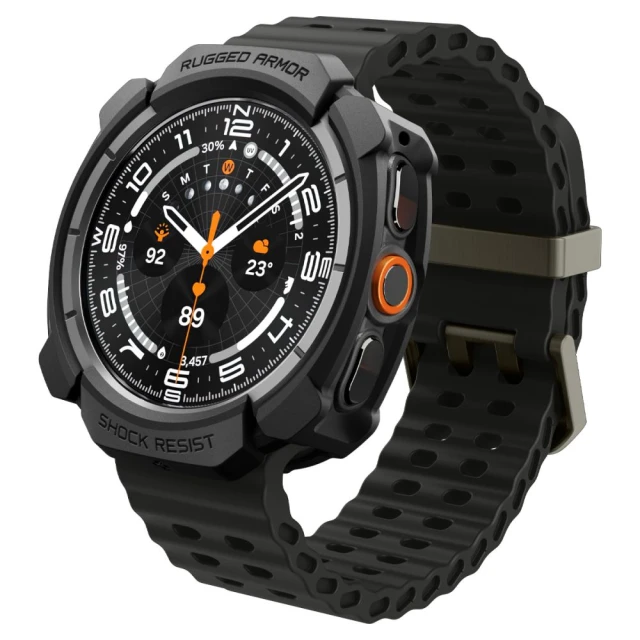 Чохол Spigen Rugged Armor для Samsung Galaxy Watch Ultra 2 47mm Black (ACS11611)