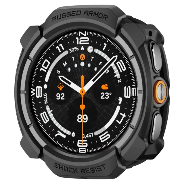 Чохол Spigen Rugged Armor для Samsung Galaxy Watch Ultra 2 47mm Black (ACS11611)