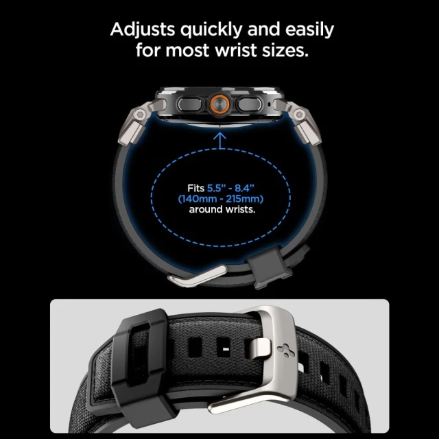 Ремінець Spigen DuraPro Armor Band для Samsung Galaxy Watch Ultra 1/2 47mm Black (AMP11615)