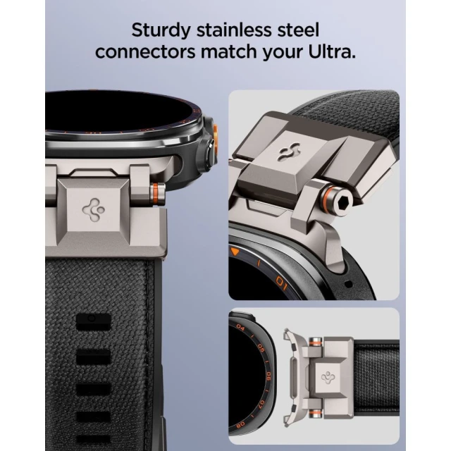 Ремінець Spigen DuraPro Armor Band для Samsung Galaxy Watch Ultra 1/2 47mm Black (AMP11615)
