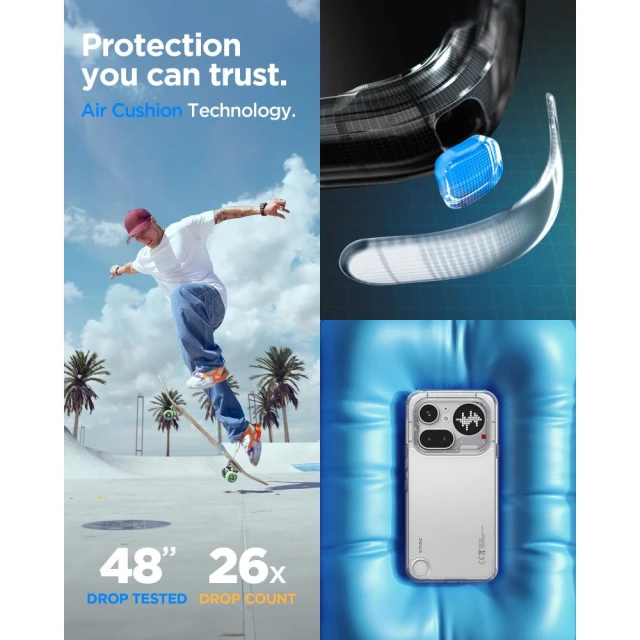 Чохол Spigen Ultra Hybrid для Nothing Phone 4A Pro Clear (ACS11632)