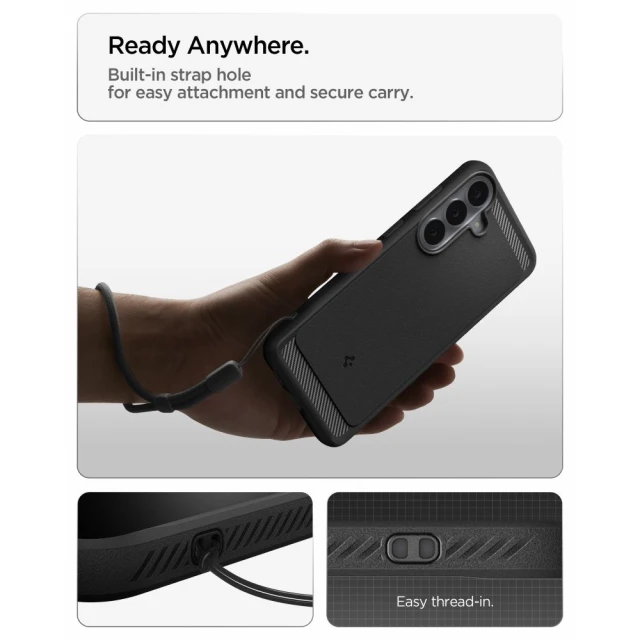 Чохол Spigen Rugged Armor для Samsung Galaxy S25 FE Black (8800337247725)