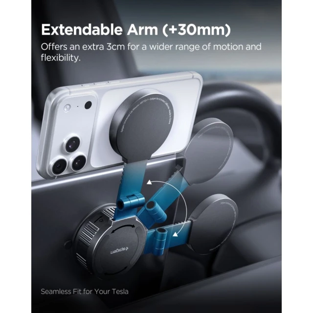 Автотримач Spigen MFT35-1 Magnetic Dashboard & Screen Black (ACP11659)