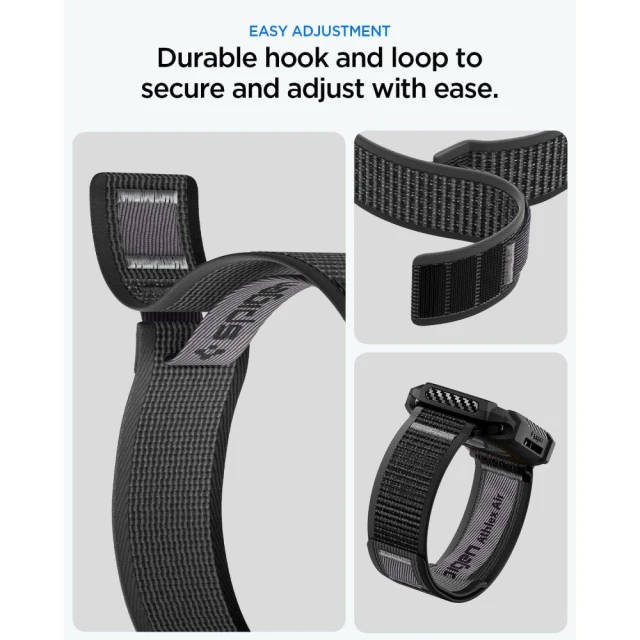 Чохол Spigen Athlex Air + Rugged Armor для Apple Watch 10 | 11 | 12 46mm Active Black / Grey (8800337248067)