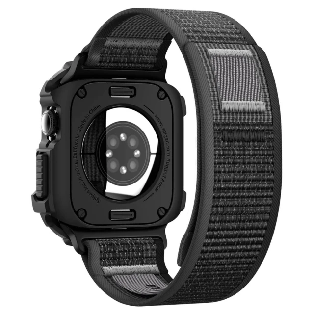 Чохол Spigen Athlex Air + Rugged Armor для Apple Watch 10 | 11 | 12 46mm Active Black / Grey (8800337248067)