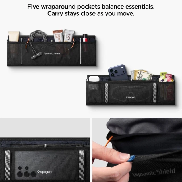 Сумка на пояс SPIGEN A712 Dynamic Shield Waist L Black (AMP11677)