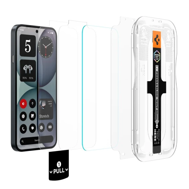 Захисне скло Spigen Glas.TR EZ Fit Pro AC HD для Nothing Phone 4A Clear (2 pack) (AGL11682)