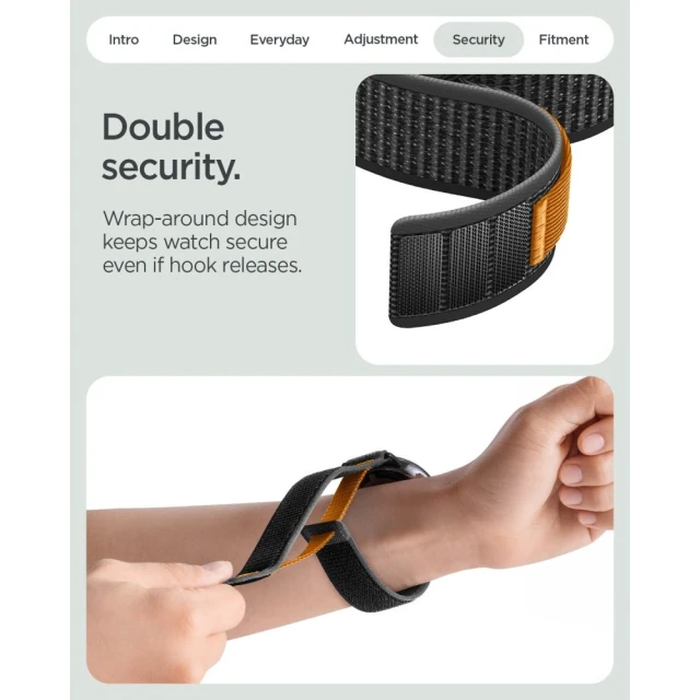 Ремінець Spigen Athlex Air для Google Pixel Watch 5 41 mm | 4 41 mm | 3 41 mm | 2 41 mm | 1 41 mm Black (AMP11751)