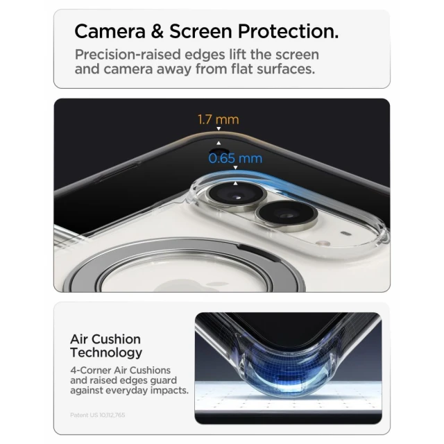 Чохол Spigen Ultra Hybrid Pro S Mag MagSafe для iPhone Duo Crystal Clear/White (8800337249118)