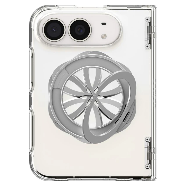 Чохол Spigen Ultra Hybrid Pro S Mag MagSafe для iPhone Duo Crystal Clear/White (8800337249118)