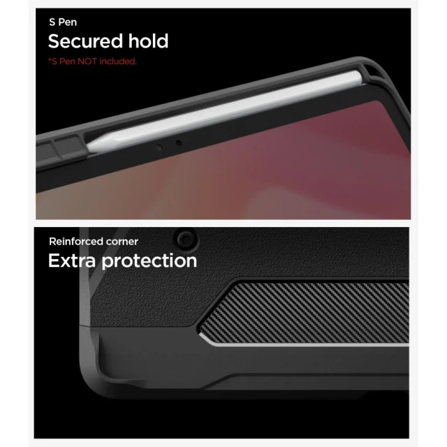 Чохол Spigen Tough Armor Pro для Samsung Galaxy Tab S12 Plus Black (ACS11827)