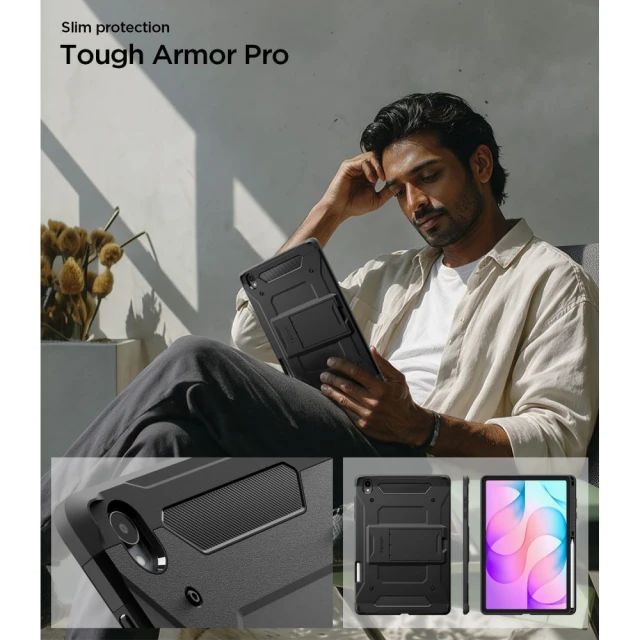 Чохол Spigen Tough Armor Pro для Samsung Galaxy Tab S12 Plus Black (ACS11827)