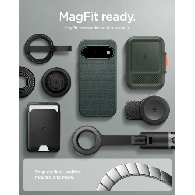 Чехол Spigen Liquid Air Mag для Google Pixel 11 Green (ACS11853)