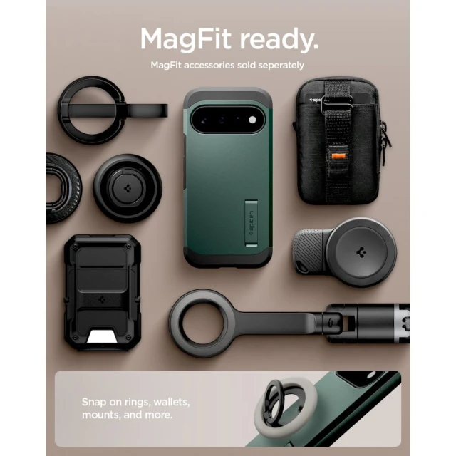 Чехол Spigen Tough Armor Mag для Google Pixel 11 Green (ACS11854)
