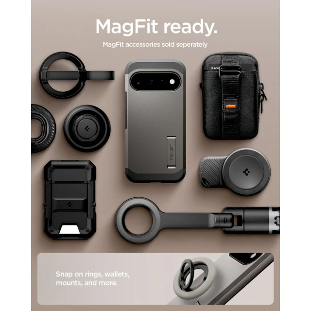 Чохол Spigen Tough Armor Mag для Google Pixel 11 Grey (ACS11855)