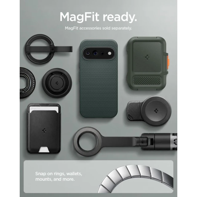 Чохол Spigen Liquid Air Mag для Google Pixel 11 Pro Green (ACS11858)