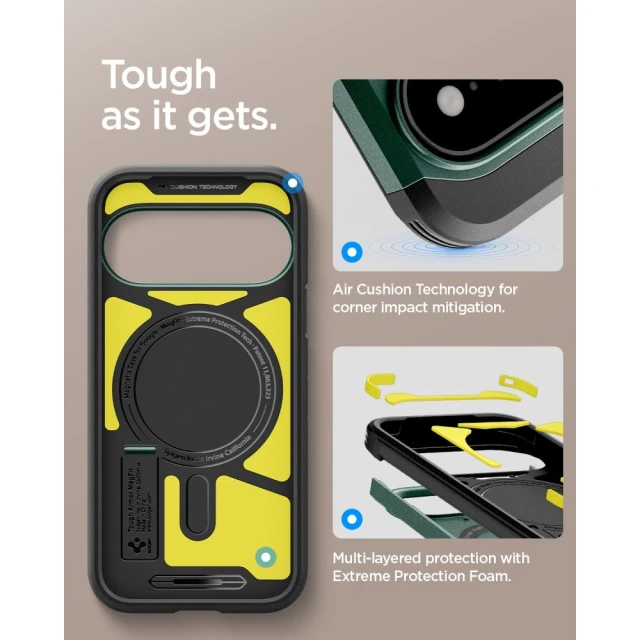 Чохол Spigen Tough Armor Mag для Google Pixel 11 Pro Green (ACS11859)