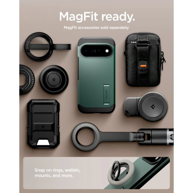 Чохол Spigen Tough Armor Mag для Google Pixel 11 Pro Green (ACS11859)