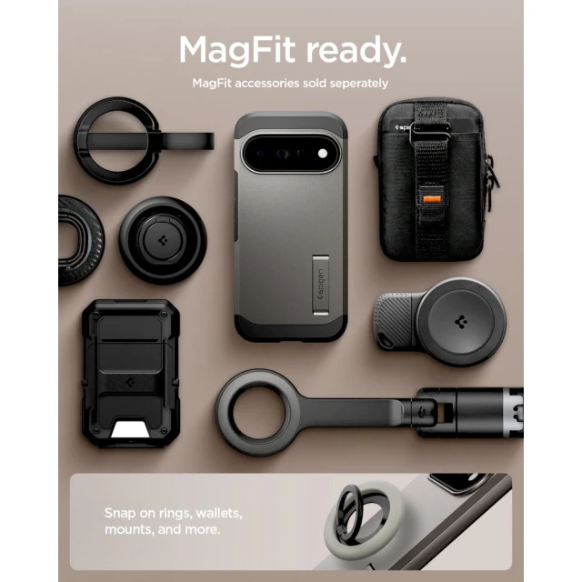 Чохол Spigen Tough Armor Mag для Google Pixel 11 Pro XL Gunmetal (ACS11865)