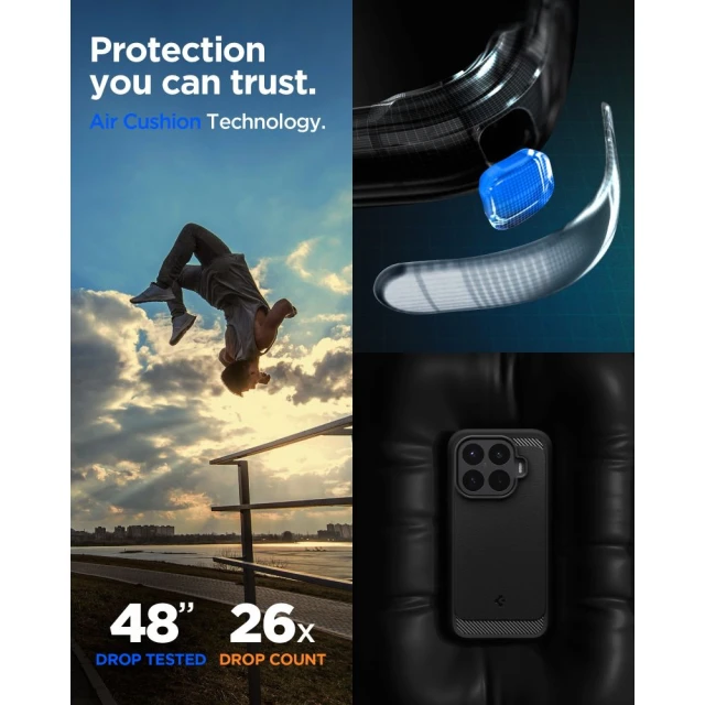 Чехол Spigen Rugged Armor для Xiaomi 17T Pro Black (ACS11869)