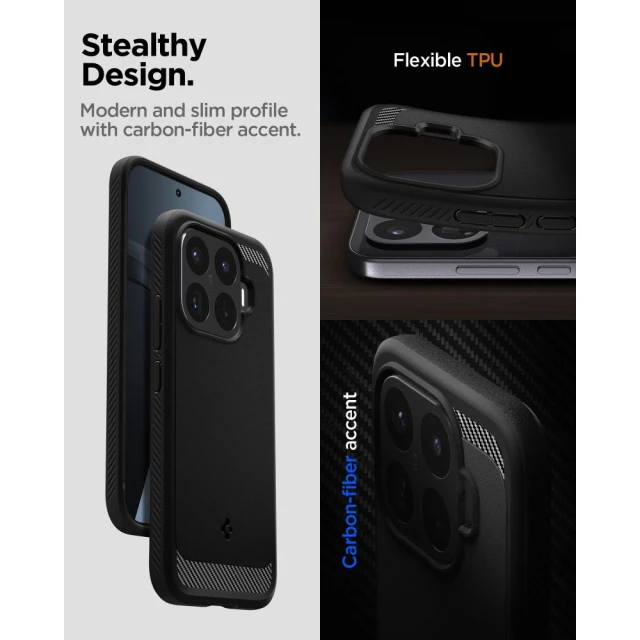 Чехол Spigen Rugged Armor для Xiaomi 17T Pro Black (ACS11869)