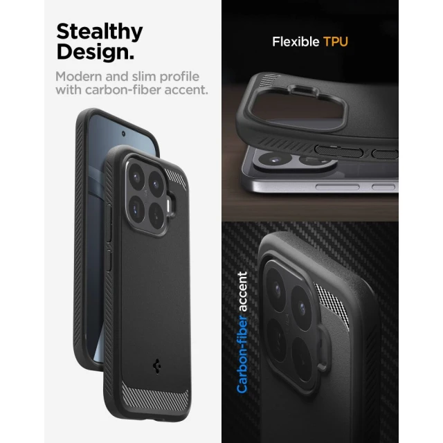 Чохол Spigen Rugged Armor для Xiaomi 17T Black (ACS11870)