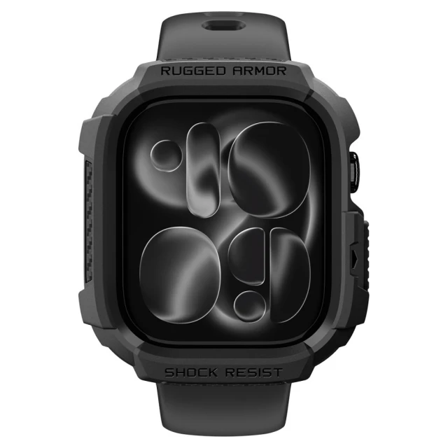 Чохол Spigen Rugged Armor для Apple Watch Series 11/10 42 mm Black (ACS11877)