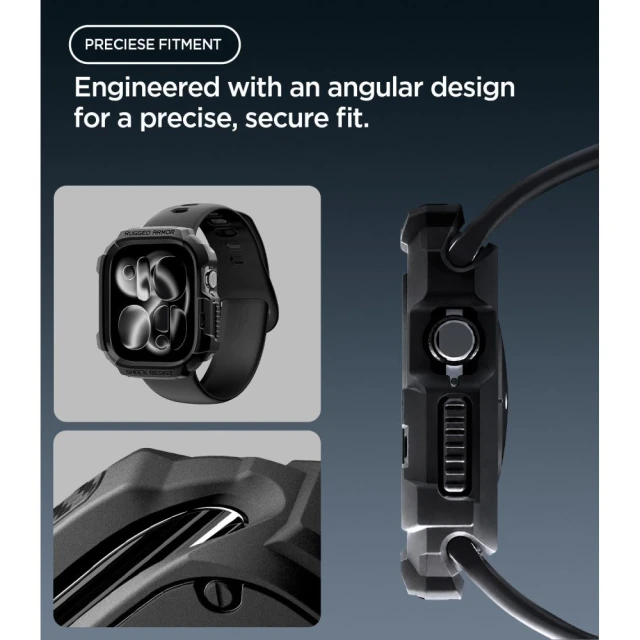 Чохол Spigen Rugged Armor для Apple Watch Series 11/10 42 mm Black (ACS11877)