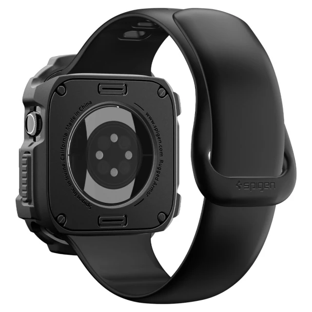 Чохол Spigen Rugged Armor для Apple Watch Series 12 46 mm Matte Black (ACS11886)