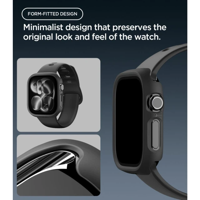 Чохол Spigen Thin Fit для Apple Watch 46 mm Black (ACS11890)