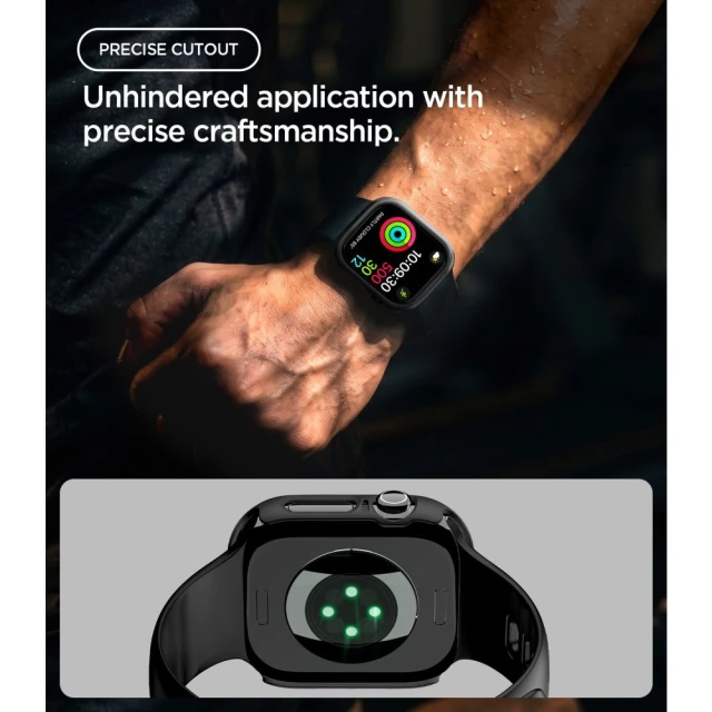 Чохол Spigen Thin Fit для Apple Watch 46 mm Black (ACS11890)