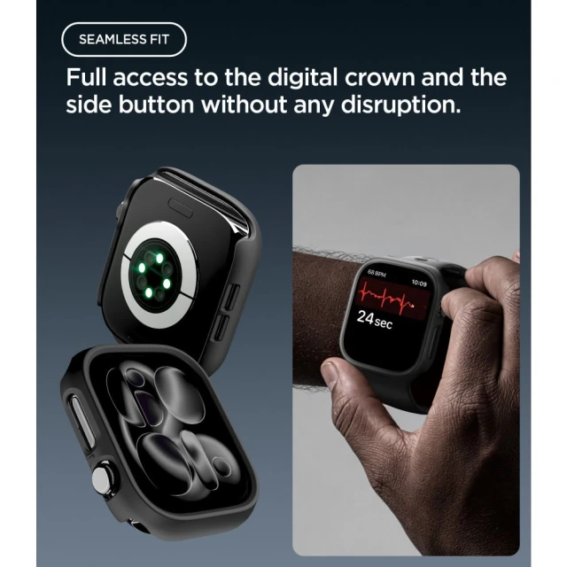 Чохол Spigen Thin Fit для Apple Watch 46 mm Black (ACS11890)