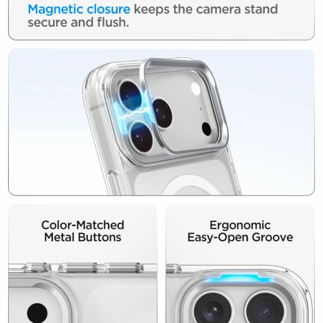 Чохол Spigen Ultra Hybrid Optik S для iPhone 18 Pro Max | 17 Pro Max Silver (ACS11908)