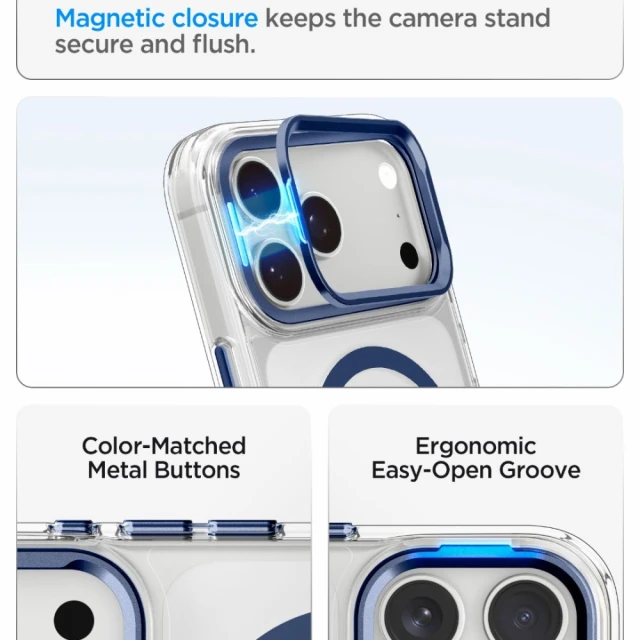 Чохол Spigen Ultra Hybrid Optik S для iPhone 18 Pro Max | 17 Pro Max Blue (ACS11909)