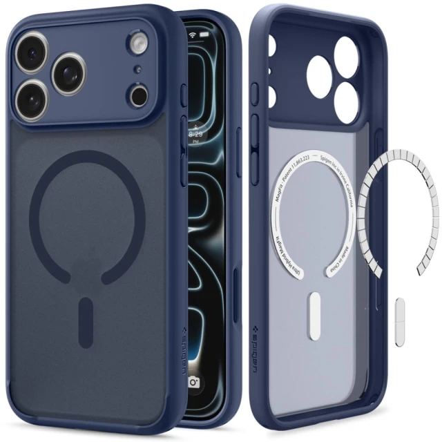 Чохол Spigen Ultra Hybrid для iPhone 18 Pro Max | 17 Pro Max Frost Deep Blue with MagSafe (ACS11918)