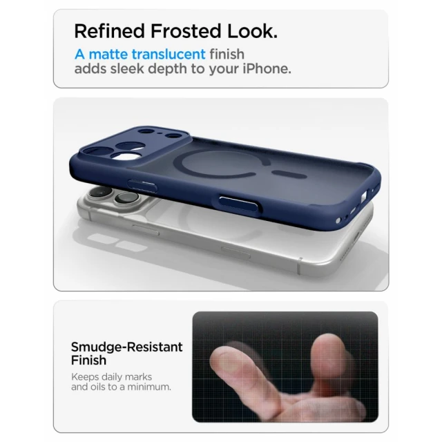 Чохол Spigen Ultra Hybrid для iPhone 18 Pro Max | 17 Pro Max Frost Deep Blue with MagSafe (ACS11918)
