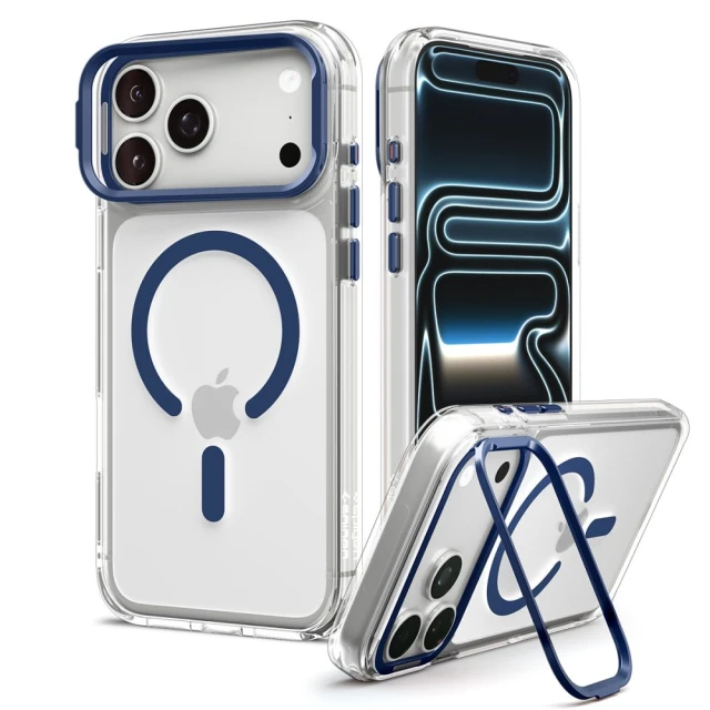 Чохол SPIGEN Ultra Hybrid Optik S для iPhone 18 Pro | 17 Pro Clear/Deep Blue (ACS11922)