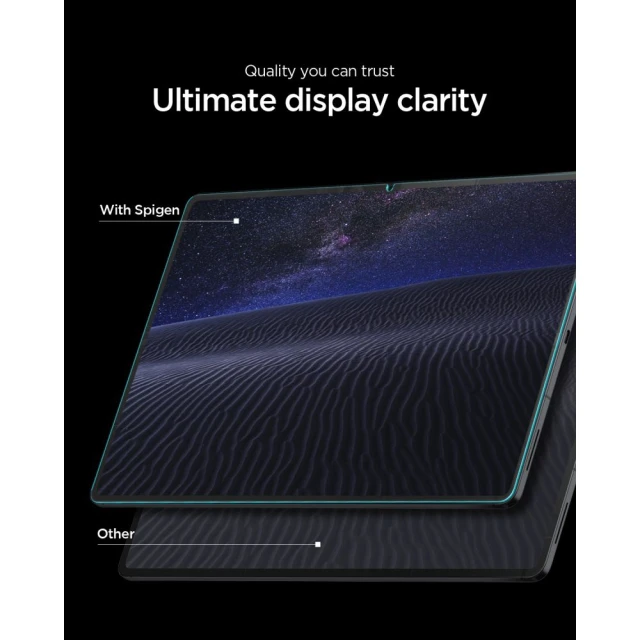 Захисне скло Spigen Glas.tR EZ Fit Pro для Samsung Galaxy Tab S12 Plus Clear (8800337250824)