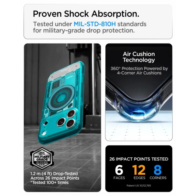 Чохол Spigen C1 Ultra Hybrid Mag для iPhone 18 Pro Max | 17 Pro Max Grey (ACS11983)