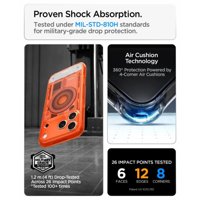 Чохол Spigen C1 Ultra Hybrid Mag для iPhone 18 Pro | 17 Pro Orange (ACS11986)