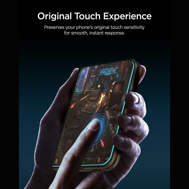 Защитное стекло Spigen Glas.TR EZ Fit Pro HD AC (2 pack) для iPhone Duo Clear (AGL12013)