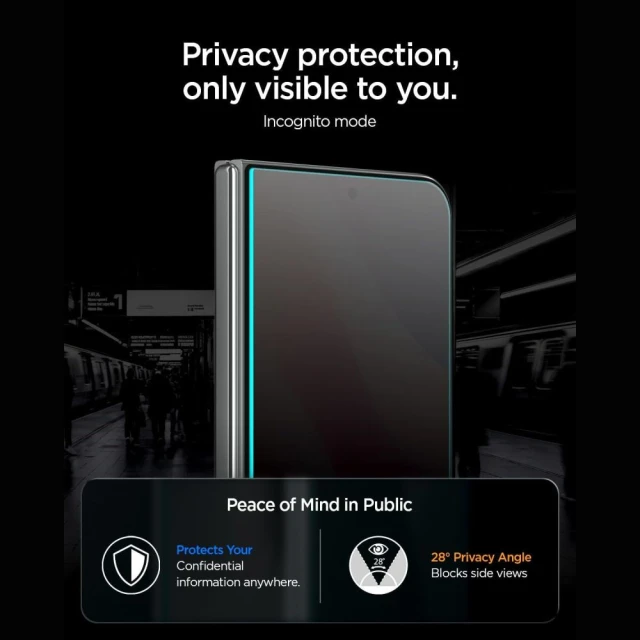 Захисне скло Spigen Glas.TR EZ Fit Pro AC для iPhone Duo Privacy (AGL12016)