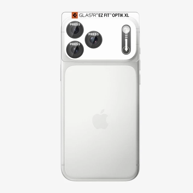 Захисне скло для камери Spigen Optik Pro XL Glas.TR EZ Fit для iPhone 18 Pro Dark Grey (AGL12035)