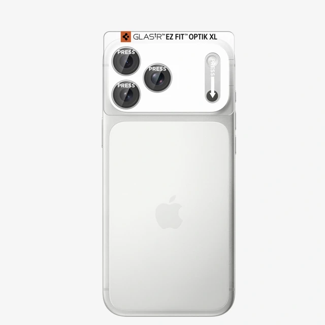 Захисне скло для камери Spigen Optik Pro XL GLAS.TR EZ FIT для iPhone 18 Pro Silver (8800337251678)