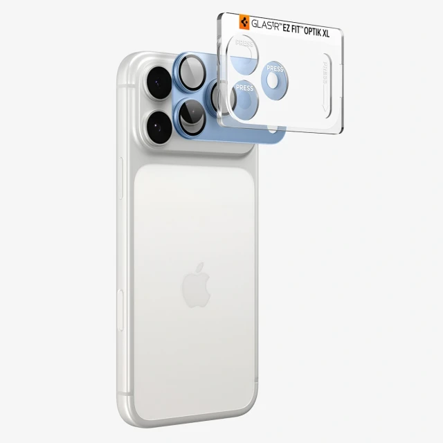 Захисне скло для камери Spigen Optik Pro XL GLAS.TR EZ FIT для iPhone 18 Pro Max Light Blue (8800337251708)