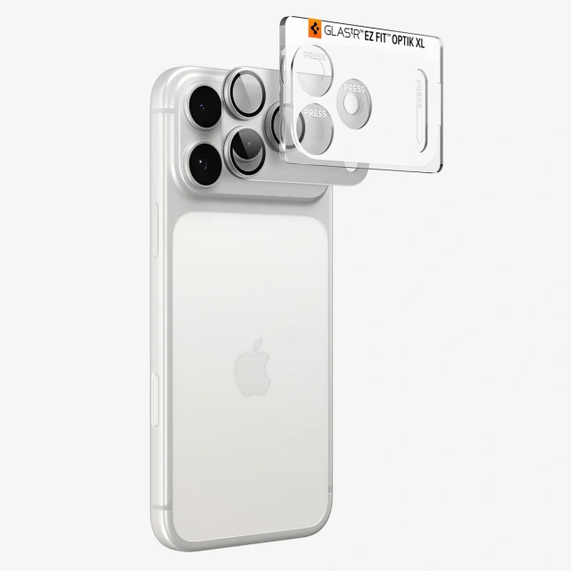 Захисне скло для камери Spigen Optik Pro XL GLAS.TR EZ FIT для iPhone 18 Pro Max Silver (8800337251715)