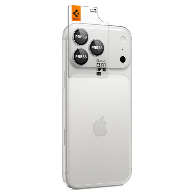 Захисне скло для камери Spigen Optik Pro GLAS.TR EZ FIT для iPhone 18 Pro Max | 18 Pro Silver (2 pack) (8800337251753)