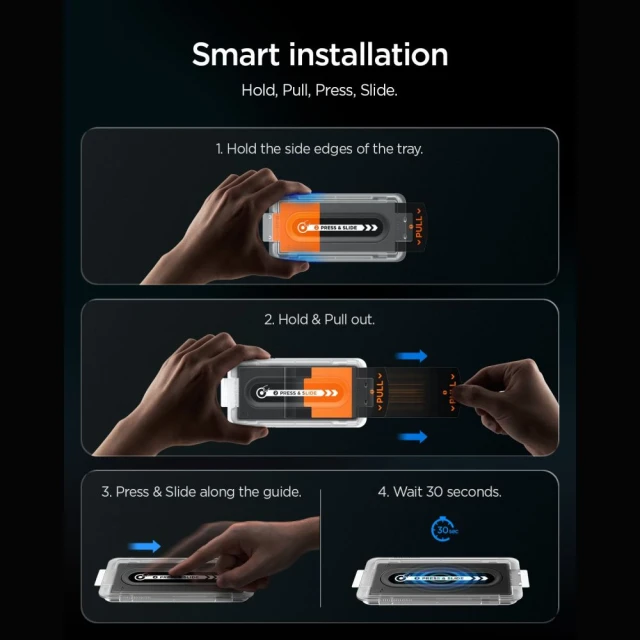 Захисне скло Spigen Glas.tR EZ Fit Pro HD AC для iPhone 18 Pro Max | 17 Pro Max | 16 Pro Max Clear (2 pack) (AGL12048)