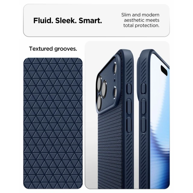 Чохол Spigen Liquid Air для iPhone 18 Pro Max | 17 Pro Max Navy (ACS12112)