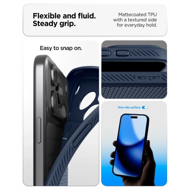 Чохол Spigen Liquid Air для iPhone 18 Pro Max | 17 Pro Max Navy (ACS12112)